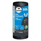15 sacs poubelle 50L à lien coulissant - CARREFOUR - Carrefour Market à Metz 15 sacs poubelle 50L à lien coulissant - CARREFOUR en promo chez Carrefour Market Metz à 2,99 €