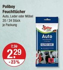 Haushaltsartikel im V-Markt Prospekt Feuchttücher Auto von Poliboy im aktuellen V-Markt Prospekt für 2,29 €