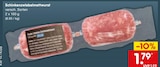 Aktuelle Hackfleisch Angebote bei Netto Marken-Discount in Nürnberg Aktuelles Schinkenzwiebelmettwurst Angebot bei Netto Marken-Discount in Nürnberg ab 1,79 €