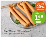 Bio-Wiener-Würstchen Angebote bei tegut Erfurt für 1,49 €