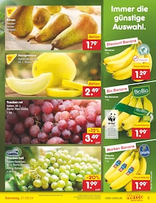 Bananen im Netto Marken-Discount Prospekt "Aktuelle Angebote" mit 57 Seiten (Würzburg)