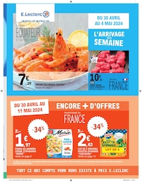 Catalogue Supermarchés E.Leclerc en cours à Saint-Gilles-Croix-de-Vie et alentours, L'arrivage de la semaine, 23 pages, 30/04/2024 - 04/05/2024