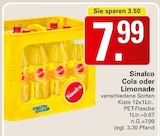 Cola oder Limonade Angebote von Sinalco bei WEZ Espelkamp für 7,99 €