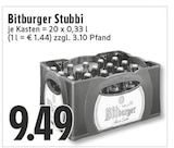 Stubbi im Angebot bei EDEKA in Hückelhoven Stubbi Angebote von Bitburger bei EDEKA Hückelhoven für 9,49 €