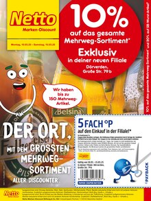 Netto Marken-Discount Dörverden Prospekt "10% auf das gesamte Mehrweg-Sortiment" mit 4 Seiten