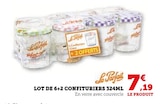 Lot de 6+2 confituriers 324ml - La Parfait en promo chez Super U Lot de 6+2 confituriers 324ml - La Parfait dans le catalogue Super U