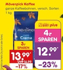Aktuelles Kaffee ganze Kaffeebohnen Angebot bei Netto Marken-Discount in Pirmasens ab 12,99 €