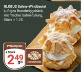 Aktuelles Sahne-Windbeutel Angebot bei GLOBUS in Duisburg ab 2,49 €