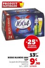 BIERE BLONDE 5,5° - 1664 en promo à 9,90 € chez U Express BIERE BLONDE 5,5° - 1664 dans le catalogue U Express