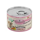 LandFleisch Dog Classic Geflügel mit Lachs und Gartengemüse 195 g Angebote von Landfleisch bei Zookauf Hilden für 0,99 €