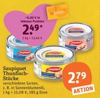 Thunfisch-Stücke von Saupiquet im aktuellen tegut Prospekt für 2,49 €
