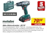 Akku-Bohrschrauber „BS 18“ bei toom Baumarkt im Sonthofen Prospekt für 79,99 €