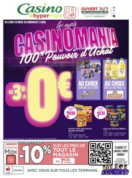 Catalogue Géant Casino à La Valentine, avec 50 pages Prospectus Géant Casino à La Valentine, "le mois CASINOMANIA 100% Pouvoir d'Achat", 50 pages, 20/03/2023 - 02/04/2023