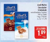Maître Chocolatier Schokolade Zartbitter Angebote von Lindt bei Marktkauf Altenburg für 1,89 €