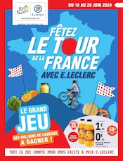 Prospectus E.Leclerc à Sézanne, "Fêtez le tour de France avec E.Leclerc", 52 pages de promos valables du 18/06/2024 au 29/06/2024