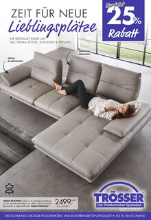 Sofa im Trösser - Der Polstermöbel-Spezialist Prospekt "Zeit für neue Lieblingsplätze" mit 16 Seiten (Düsseldorf)