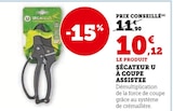 Sécateur à coupe assistée - U en promo chez Super U Courbevoie à 10,12 €