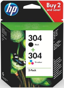 Pack de 2 cartouches d’encre hp 304 - Bureau Vallée à La Garenne-Colombes Pack de 2 cartouches d’encre hp 304 en promo chez Bureau Vallée La Garenne-Colombes à 17,99 €
