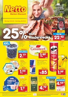 Netto Marken-Discount Prospekt "25% auf Rindersteaks" mit 41 Seiten