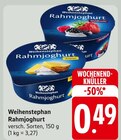 Rahmjoghurt Angebote von Weihenstephan bei EDEKA Baden-Baden für 0,49 €