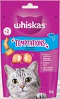 Friandises Temptations Saveur Saumon - WHISKAS en promo chez Intermarché Super Reims à 0,35 €