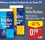 Haferflocken bei ALDI Nord im Groß Grönau Prospekt für 0,99 €