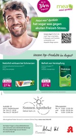 mea - meine apotheke Apotheken Prospekt der aktuellen Woche mit 4 Seiten, gültig von 01.08.2026 bis 31.08.2026, in Eppstein und Umgebung Aktueller mea - meine apotheke Apotheken Prospekt in Eppstein und Umgebung, "Unsere August-Angebote" mit 4 Seiten, 01.08.2026 - 31.08.2026