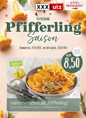 XXXLutz Möbelhäuser Möbel & Einrichtung Prospekt der aktuellen Woche mit 12 Seiten, gültig von 28.07.2025 bis 09.08.2025, in Alteglofsheim und Umgebung Aktueller XXXLutz Möbelhäuser Möbel & Einrichtung Prospekt in Alteglofsheim und Umgebung, "GUTSCHEINE Pfifferling Saison" mit 12 Seiten, 28.07.2025 - 09.08.2025