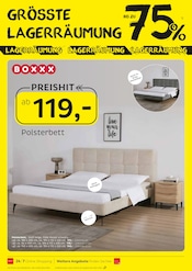 Bett im XXXLutz Prospekt in Neubrandenburg Aktueller XXXLutz Prospekt mit Bett, "GRÖSSTE LAGERRÄUMUNG", Seite 16
