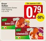 Soße zu Braten Extra im Angebot bei WEZ in Minden Soße zu Braten Extra Angebote von Knorr bei WEZ Minden für 0,79 €