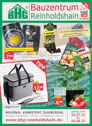 Bauzentrum Reinholdshain Prospekt für Glashütte mit 8 Seiten Bauzentrum Reinholdshain Prospekt für Glashütte: "Regional. Kompetent. Zuverlässig.", 8 Seiten, 26.07.2025 - 06.08.2025