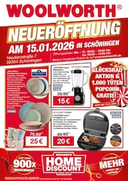 Woolworth Prospekt für Rohrsheim: NEUERÖFFNUNG IN SCHÖNINGEN, 8 Seiten, 15.01.2026 - 15.01.2026