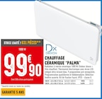 Chauffage Céramique "Palma" - Drexon - Brico Cash à Avignon Chauffage Céramique "Palma" - Drexon en promo chez Brico Cash Avignon à 99,90 €