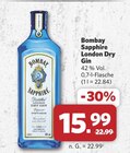 London Dry Gin Angebote von Bombay Sapphire bei combi Cuxhaven für 15,99 €