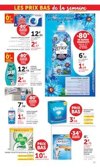 Promotion Adoucissant dans le prospectus Super U, valable du 13/10/2026 au 25/10/2026 Promo Adoucissant dans le catalogue Super U du moment à la page 15