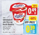 Sahnejoghurt von Zott für 0,39 € bei EDEKA im Angebot Sahnejoghurt von Zott im aktuellen EDEKA Prospekt