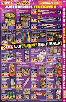 Feuerwerk im Norma Prospekt "Mehr fürs Geld" mit 16 Seiten (Nürnberg)