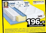 Taschenfederkernmatratze Lord von Ergo Dream im aktuellen Segmüller Prospekt für 196,00 €