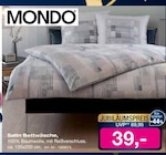 Satin Bettwäsche im Möbel Inhofer Prospekt Satin Bettwäsche von MONDO im aktuellen Möbel Inhofer Prospekt für 39,00 €