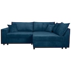 Aktuelles ECKSOFA Blau Cord Zierkissen, Rückenkissen, Bettkasten, Schlaffunktion, Rücken echt, Liegefläche im Originalstoff Angebot bei XXXLutz Möbelhäuser in Hildesheim ab 699,00 €