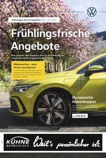 Volkswagen Prospekt Zinna "Frühlingsfrische Angebote" mit 1 Seite