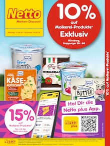 Aktueller Netto Marken-Discount Prospekt (Nürnberg) Netto Marken-Discount Prospekt "10% auf Molkerei-Produkte" mit Seiten (Nürnberg)