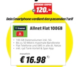 MediaMarkt Saturn Strausberg - Allnet Flat 100GB Angebot im Prospekt Allnet Flat 100GB bei MediaMarkt Saturn im Strausberg Prospekt für 16,98 €
