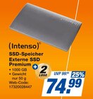 SSD-Speicher Externe SSD Premium Angebote von Intenso bei expert Ingolstadt für 74,99 €