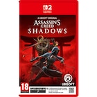 Jeu "Assassin's Creed Shadows" pour Switch 2 en promo chez Carrefour Jeu "Assassin's Creed Shadows" pour Switch 2 dans le catalogue Carrefour
