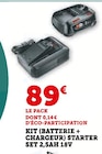 Kit (batterie + chargeur) starter set 2,5ah 18v dans le catalogue Hyper U