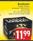 Aktuelle Krombacher Angebote bei E center in Düsseldorf Aktuelles Bier Angebot bei E center in Düsseldorf ab 11,99 €