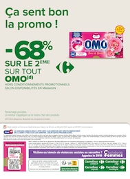Prix et réduction Omo dans le prospectus Carrefour Proximité en cours Offre Omo dans le catalogue Carrefour Proximité du moment à la page 22