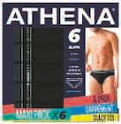 Lot de 6 slips homme - ATHENA - Super U à Besançon Lot de 6 slips homme - ATHENA en promo chez Super U Besançon à 19,90 €