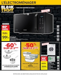 Prix et réduction Electroménager Linge dans le prospectus Carrefour en cours Offre Electroménager Linge dans le catalogue Carrefour du moment à la page 4